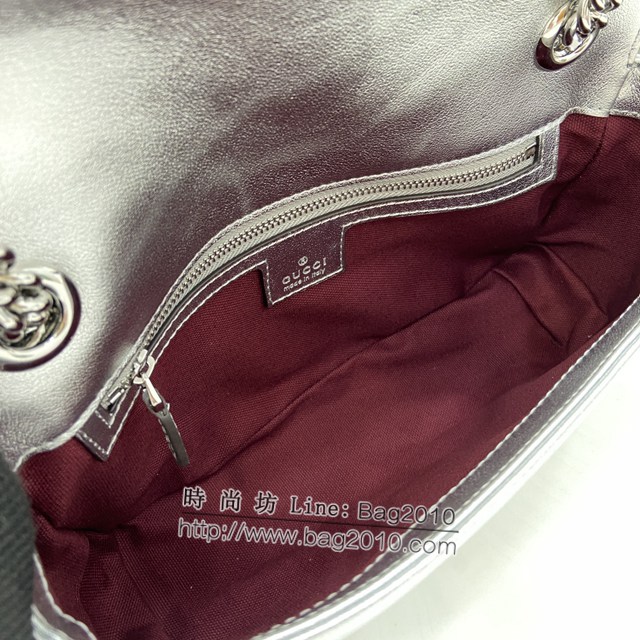 Gucci專櫃古馳最新款Marmont系列小號肩背包鏈條女包 jh2058型號：443497